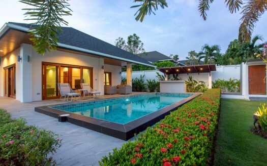 A limited-edition pool villa community offering exceptional privacy — just 13 units. For Sale 15.5 MB THB